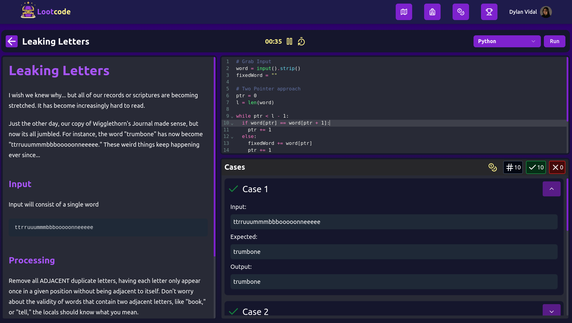 Problem Screenshot